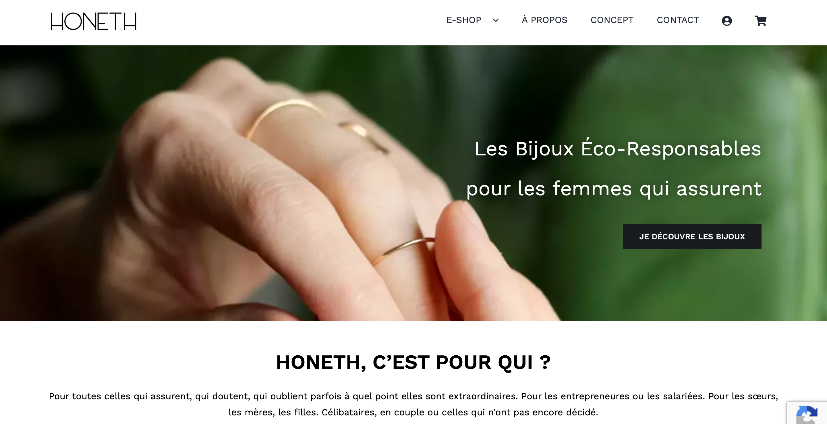 Page Accueil - A Propos - Services